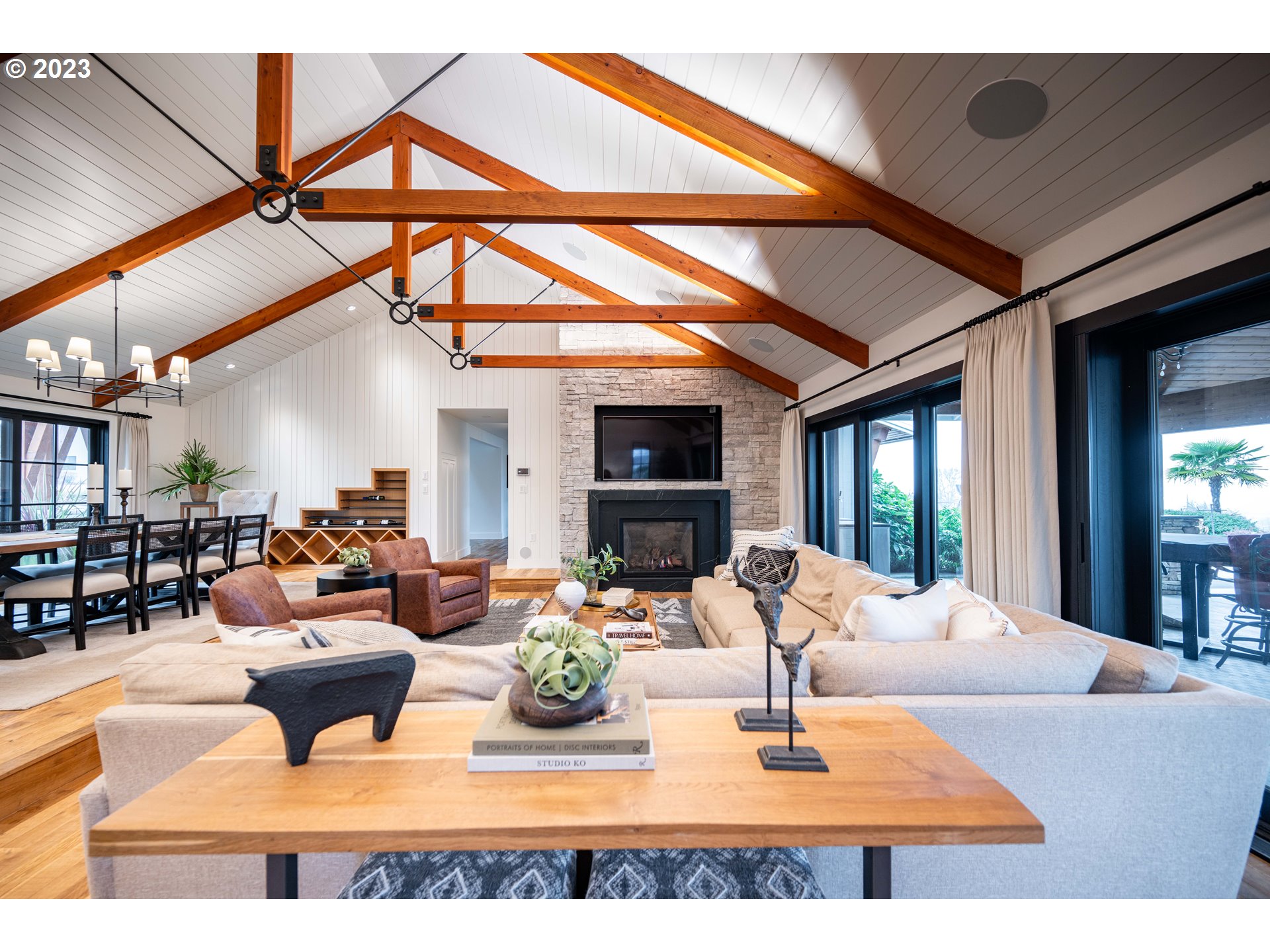 33723 Van Duyn Road Eugene, OR 97408 - Photo 9 of 48 a kitchen with stainless steel appliances kitchen island granite countertop a table and chairs