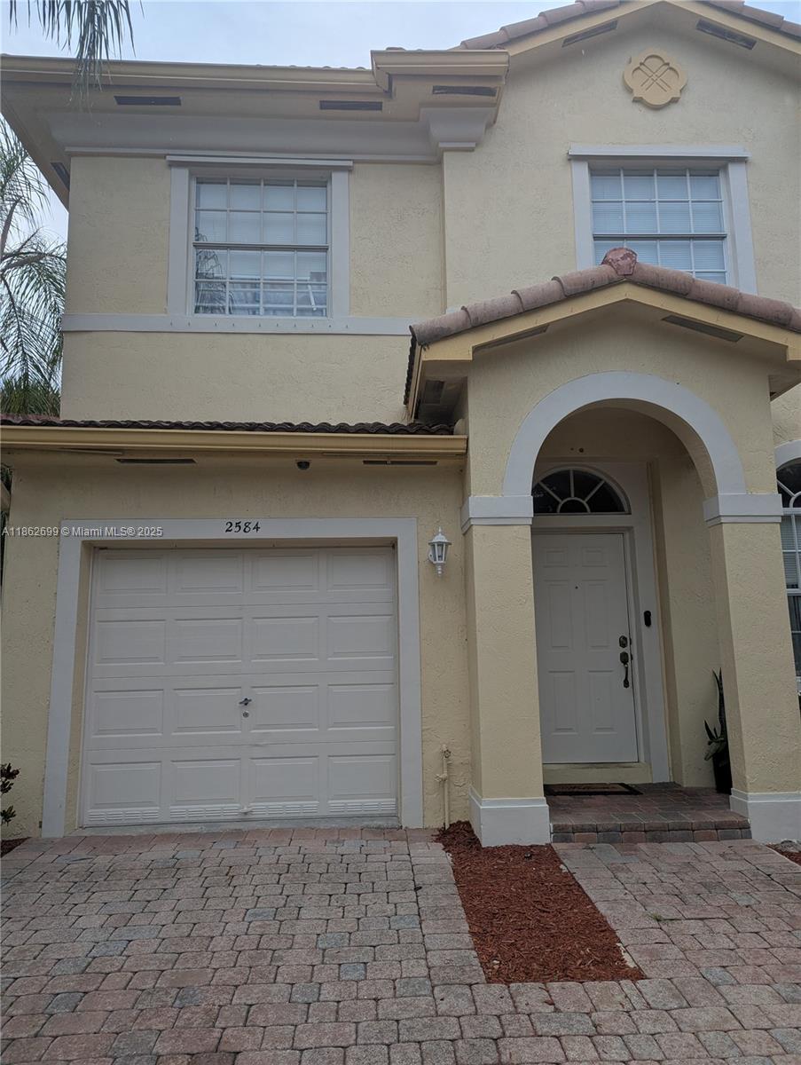 a front view of a house