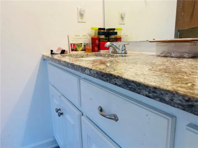 a view of a kitchen sink