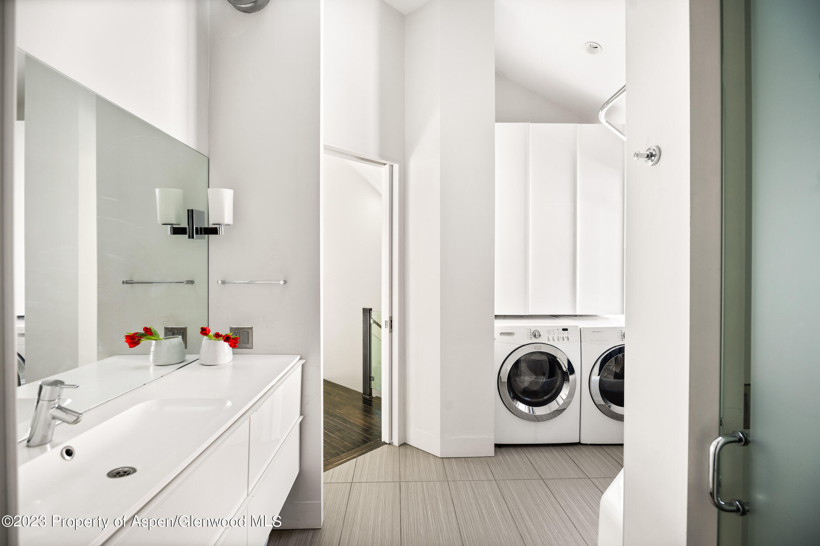 602 Mountain Laurel Drive Aspen, CO 81611 - Photo 17 of 23 a utility room with dryer and washer