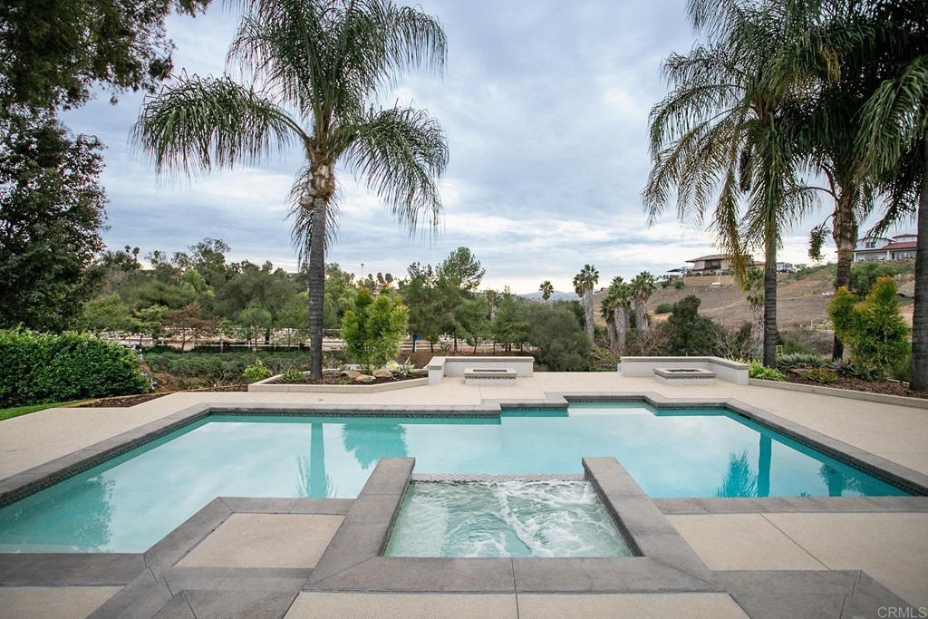 3095 Colley Lane Escondido, CA 92025 - Photo 37 of 51 a view of swimming pool with outdoor seating and plants