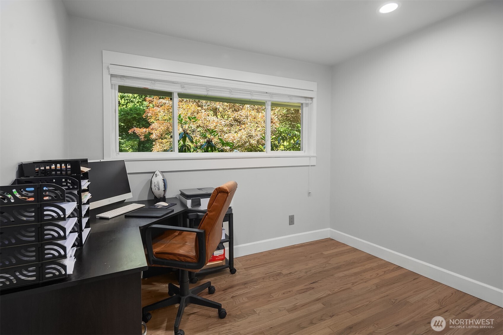 7245 Northeast 170th Street Kenmore, WA 98028 - Photo 23 of 35 a view of a workspace with furniture and a window