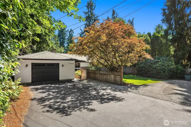 a view of a house with garden