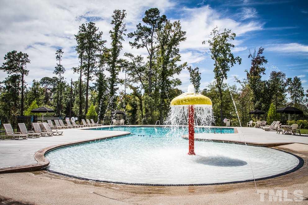 3438 Grosbeak Way Raleigh, NC 27616 - Photo 13 of 19 a swimming pool with lots of tress in the background