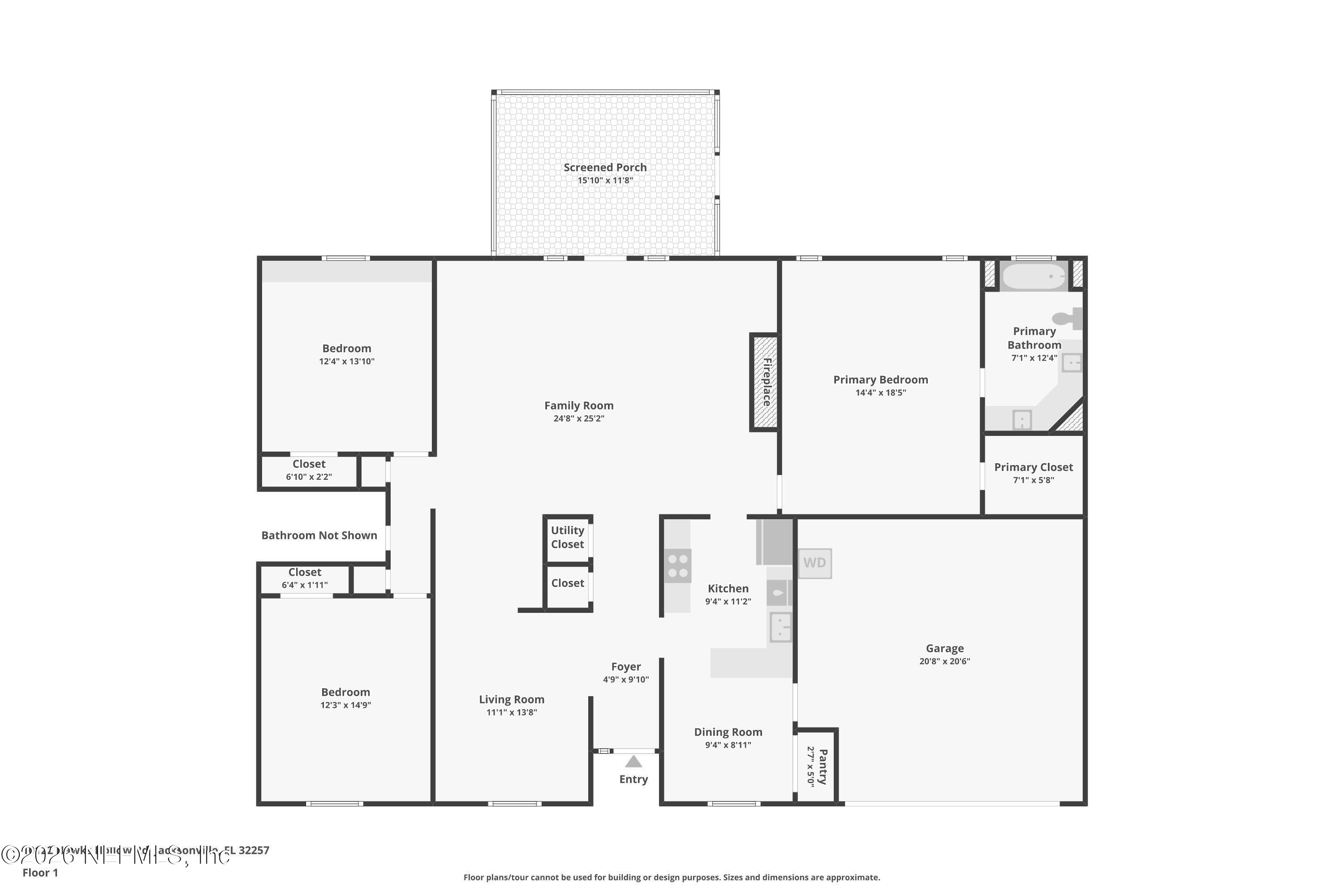 10122 Hawks Hollow Road Jacksonville, FL 32257 - Photo 46 of 46 Floor Plan