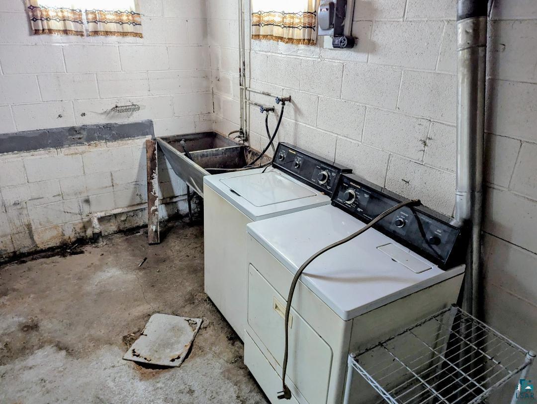 119 Michigan Avenue East Gilbert, MN 55741 - Photo 18 of 22 Basement Laundry