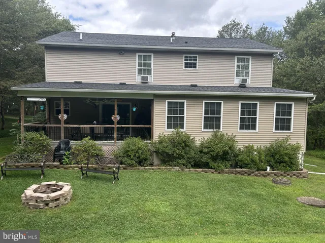 a view of a backyard with a garden
