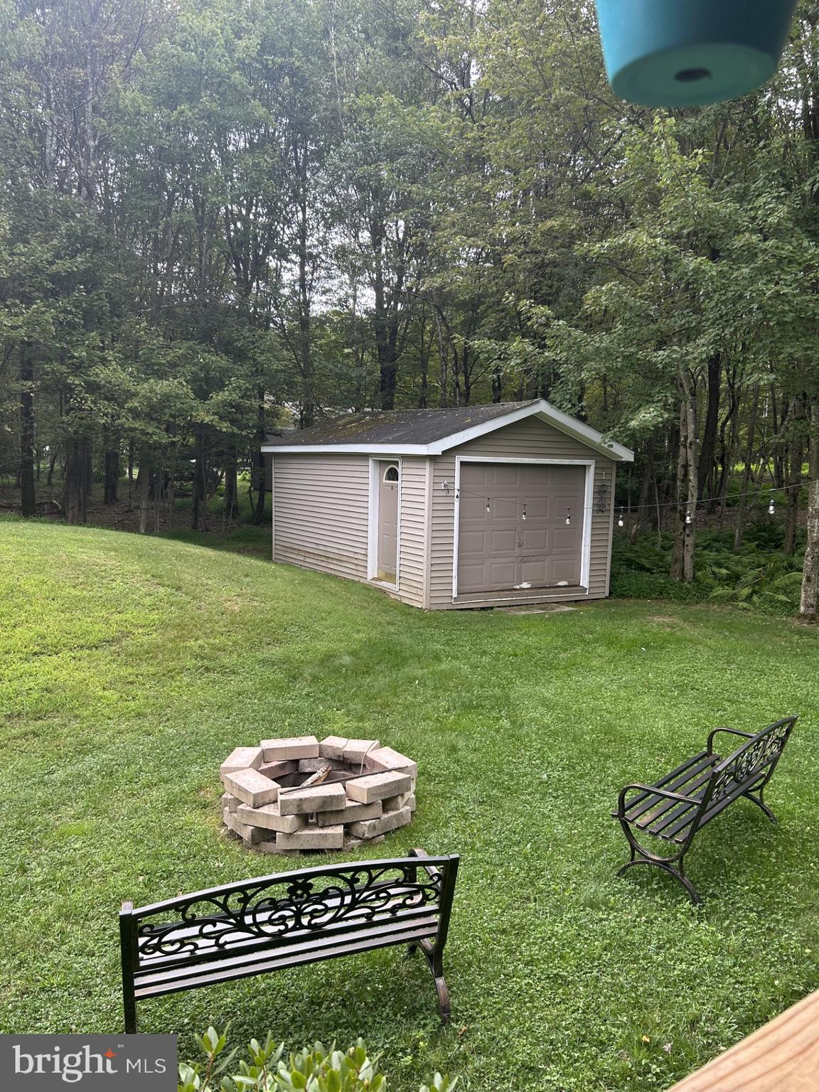 14 Minnie Ha-Ha Road Albrightsville, PA 18210 - Photo 34 of 34 a view of a backyard with a garden
