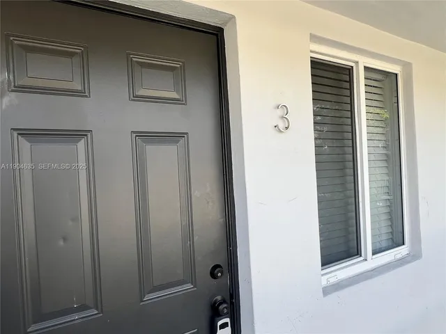 a view of front door