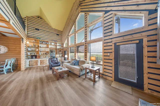 an outdoor space with patio