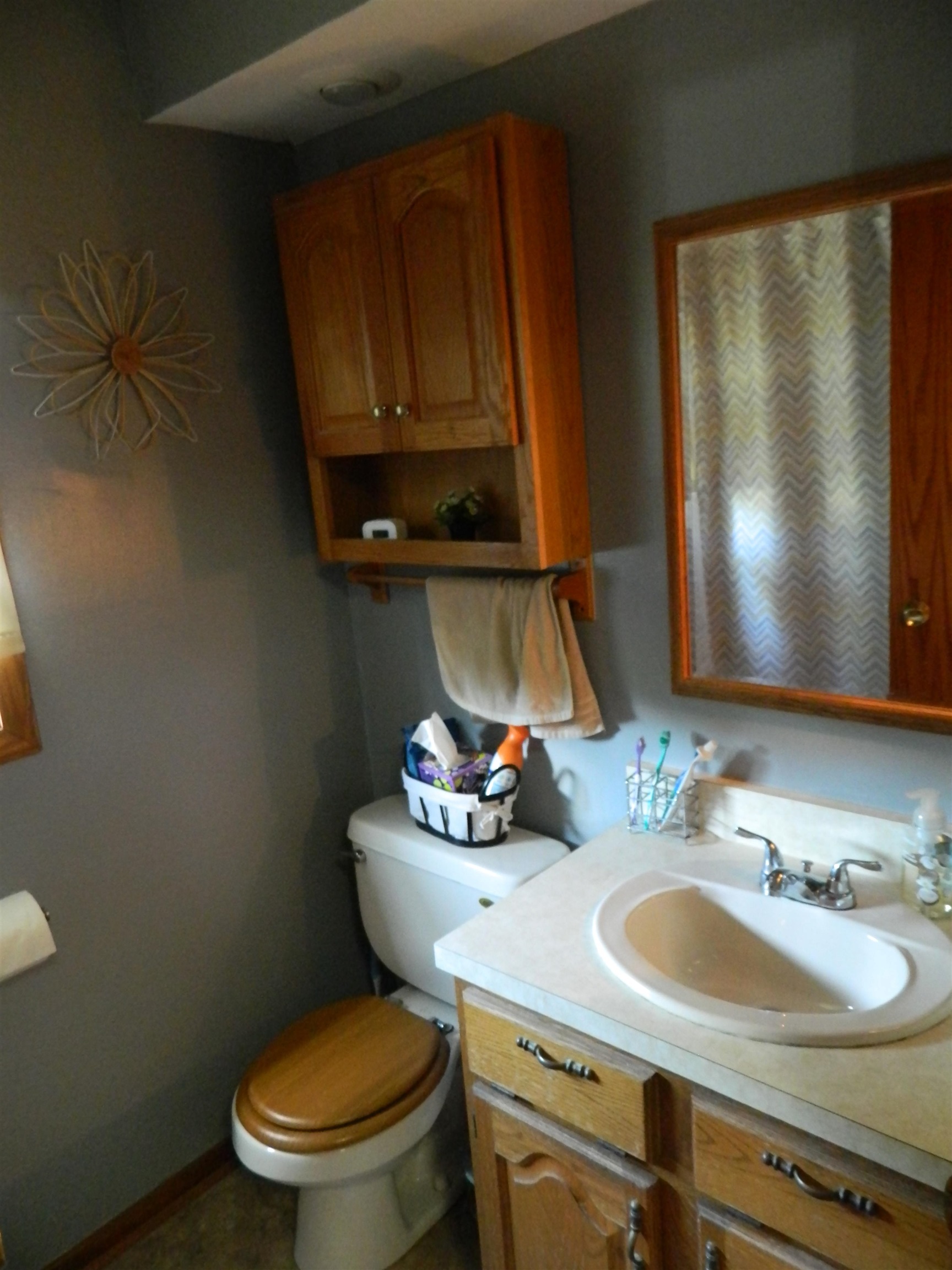 3834 Abbotsford Road Rockford, IL 61107 - Photo 10 of 25 a bathroom with a sink toilet and mirror