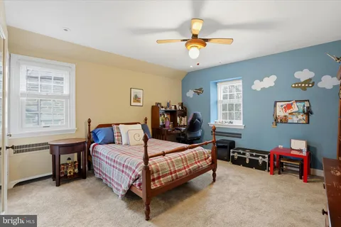 a view of a hallway with closet