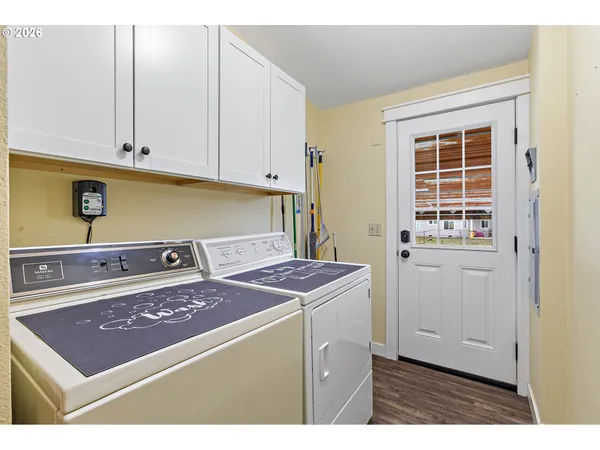 a room with storage and utility