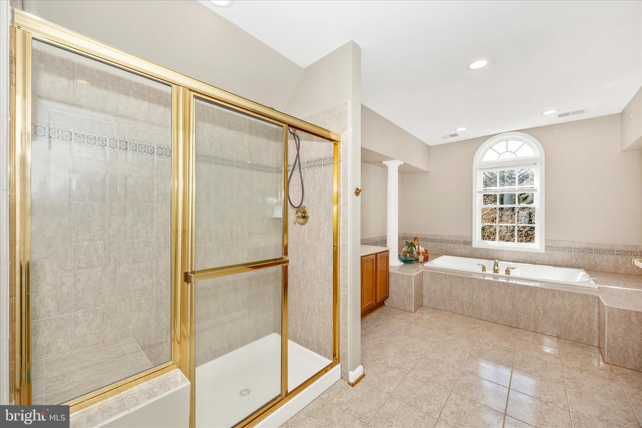 6243 Woodville Road Mount Airy, MD 21771 - Photo 25 of 50 a spacious bathroom with a bathtub and a shower