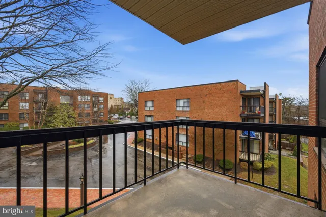 a view of city from a balcony