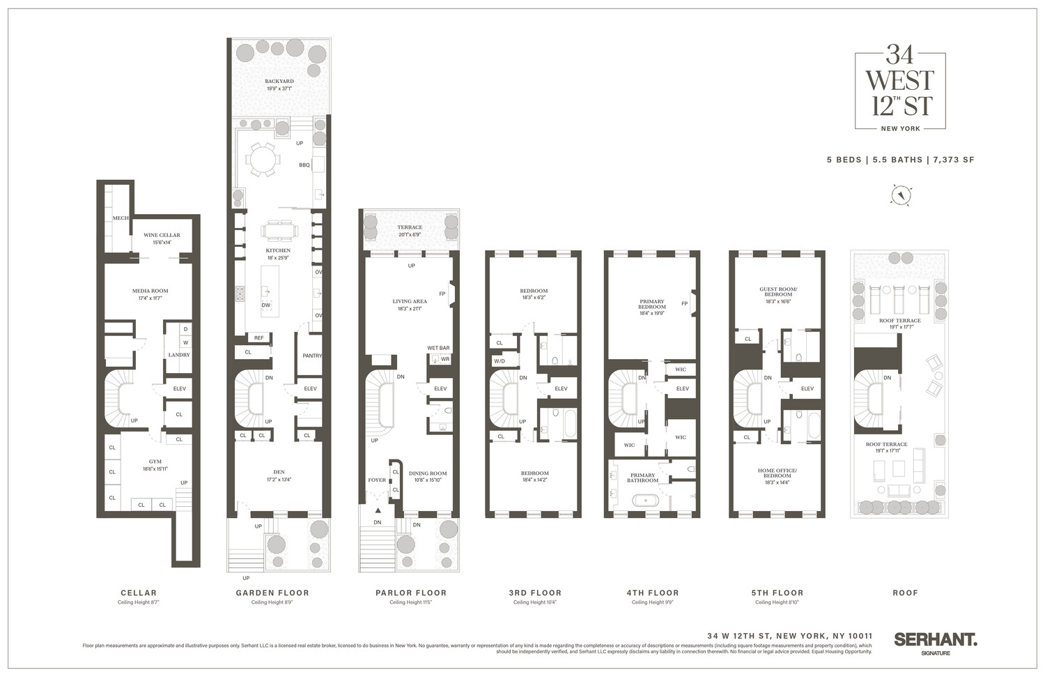 34 West 12th Street Manhattan, NY 10011 - Photo 53 of 53 a black and white photo of a living room