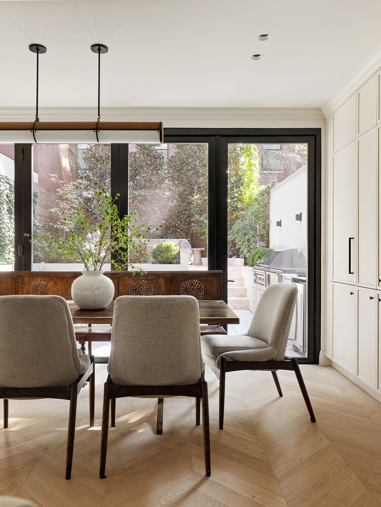 34 West 12th Street Manhattan, NY 10011 - Photo 14 of 53 a view of a dining room with furniture window and outside view
