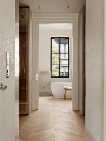 a view of an empty room and window