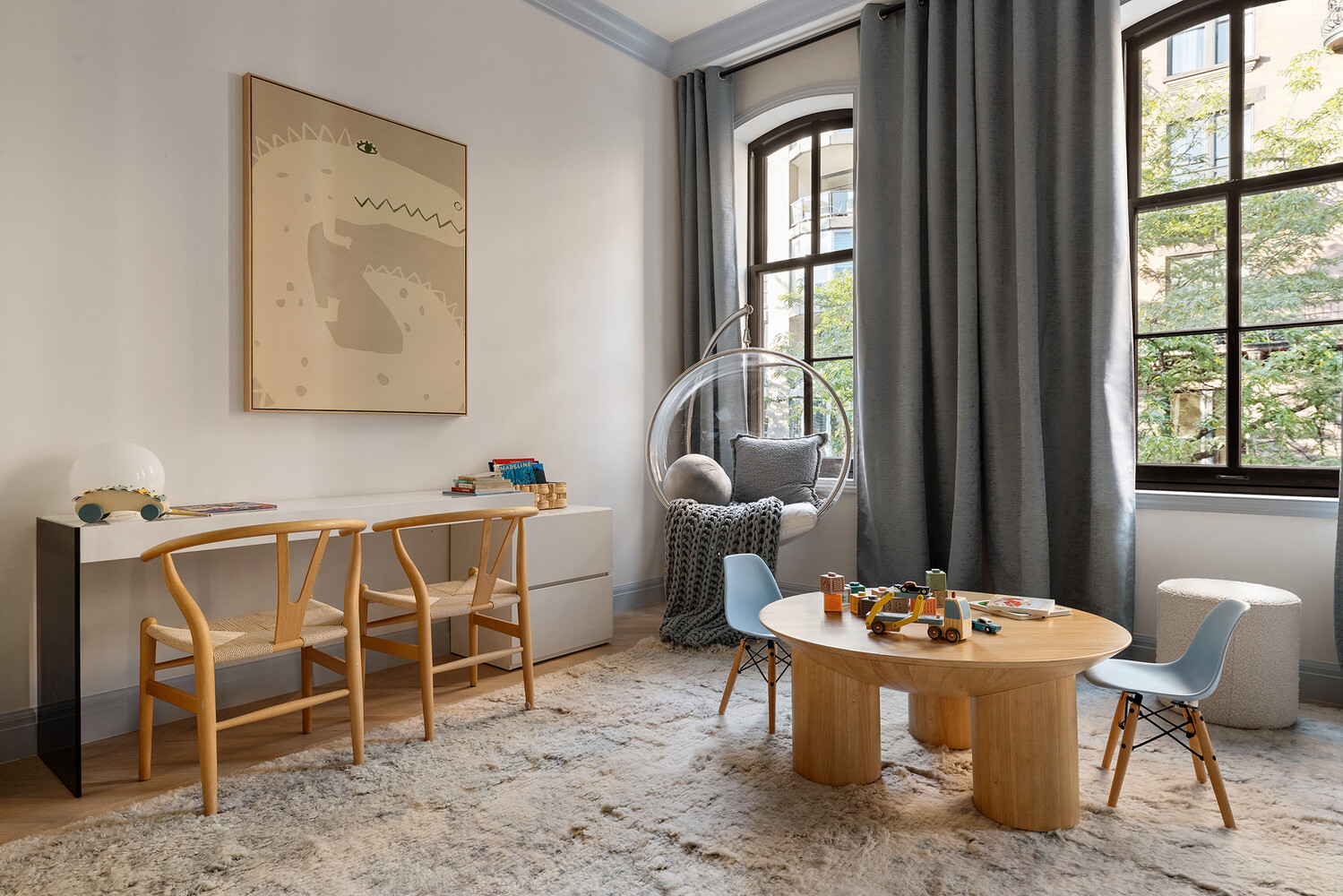 34 West 12th Street Manhattan, NY 10011 - Photo 42 of 53 a view of a dining room with furniture window and outside view