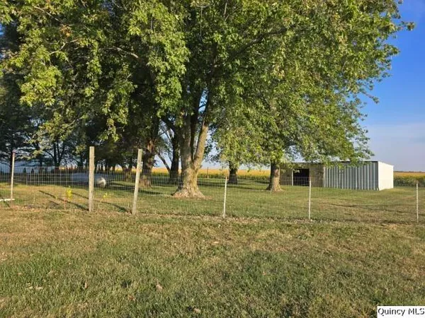 a view of backyard with green space