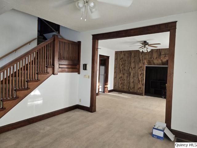 1594 County Road 1500 Carthage, IL 62321 - Photo 7 of 26 a view of an empty room with a fireplace