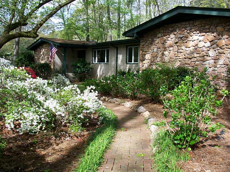 Exterior Front. Front entry walk
