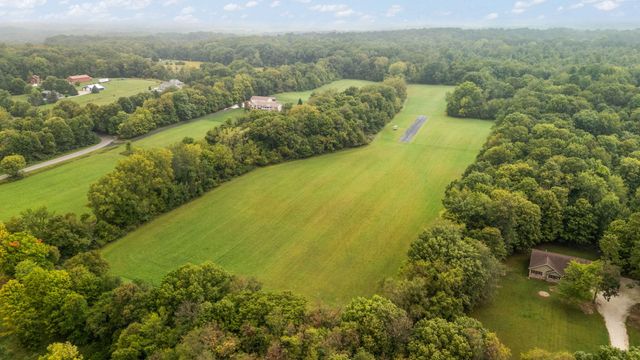a view of a lake with a houses