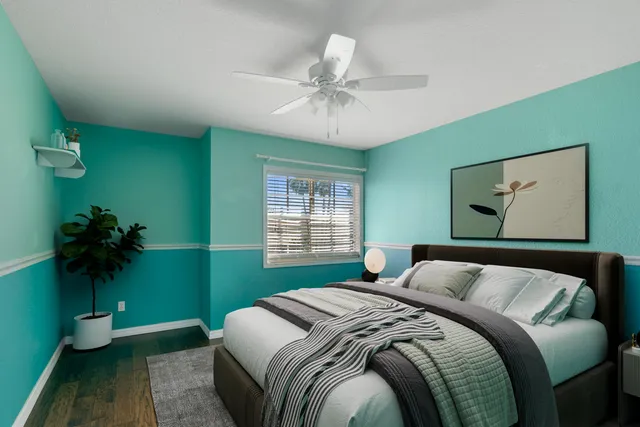 a view of a porch with a tv