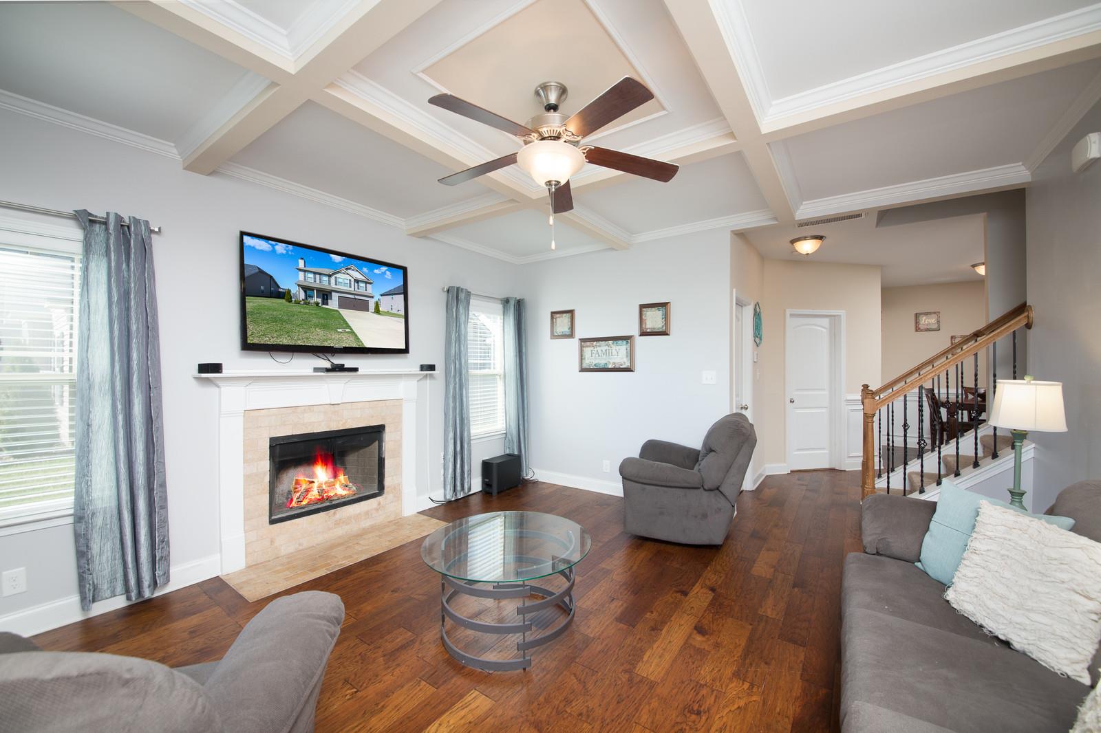 2340 Pea Ridge Road Clarksville, TN 37040 - Photo 4 of 25 a living room with furniture and a fireplace