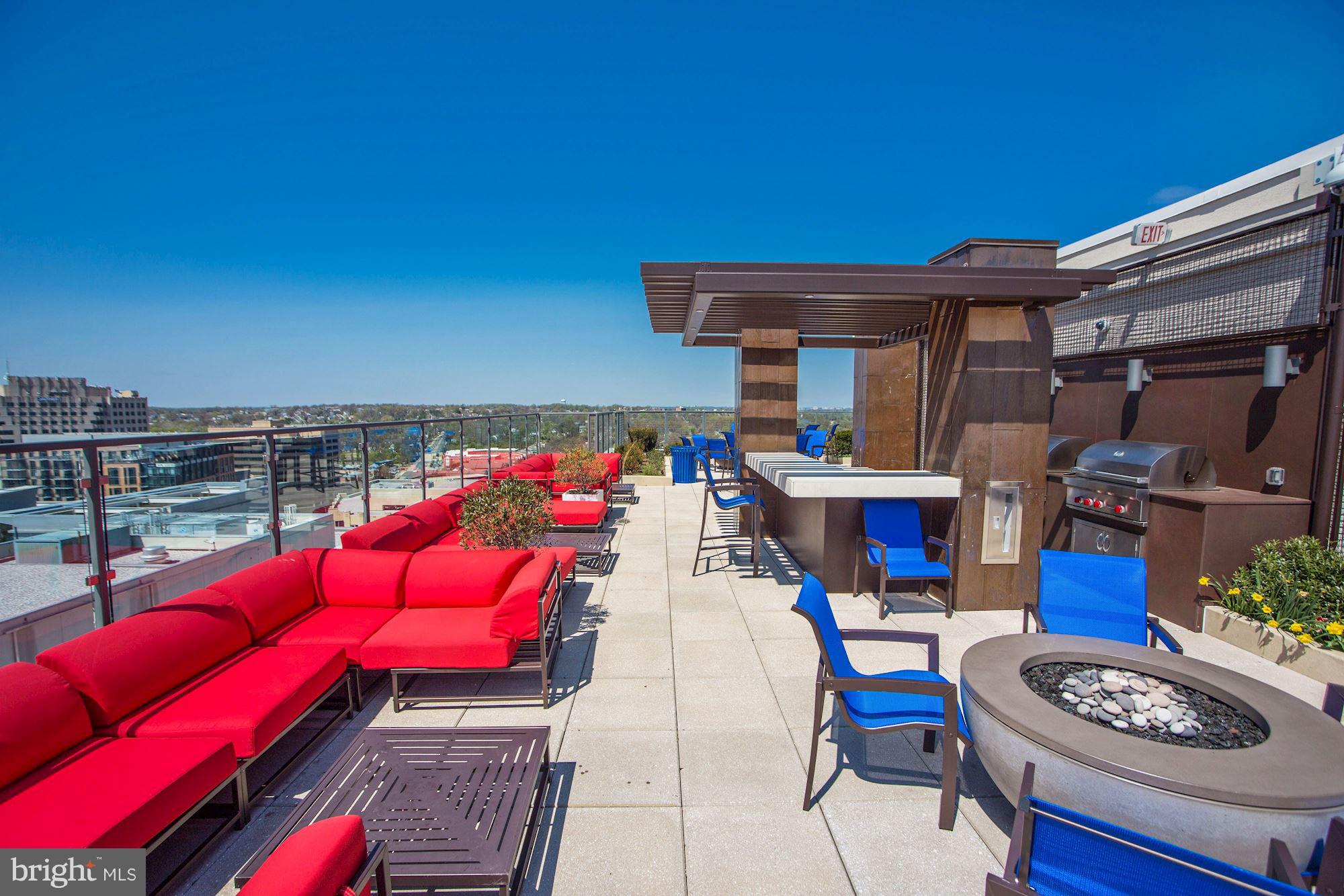 851 North Glebe Road, Unit 1518 Arlington, VA 22203 - Photo 18 of 20 Brand new rooftop w/ fire pits, seating