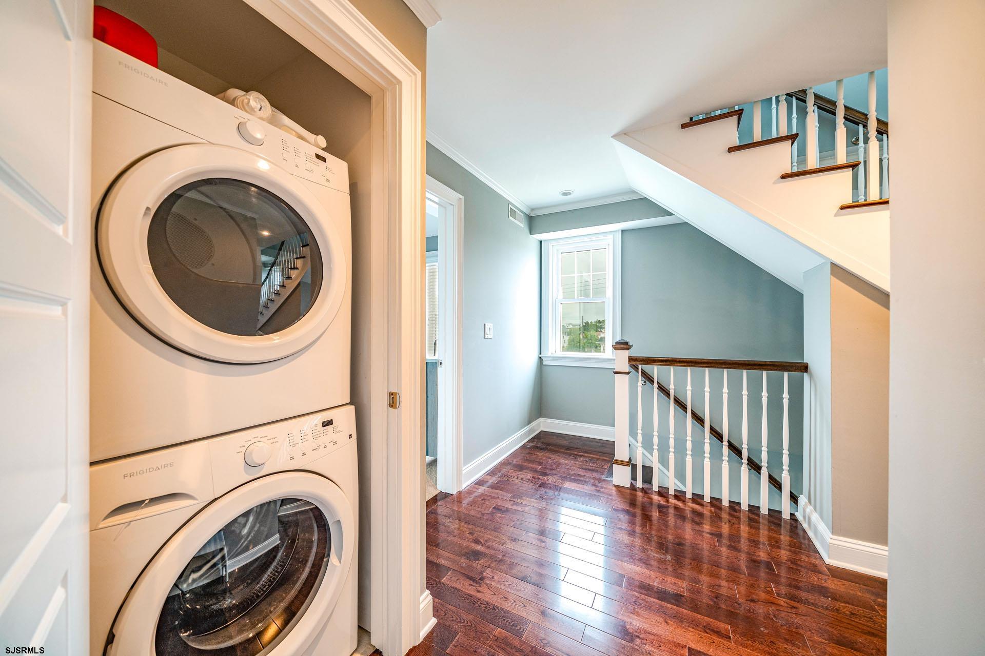84 East Station Road Ocean City, NJ 08226 - Photo 21 of 30 a view of a hallway with washer and dryer