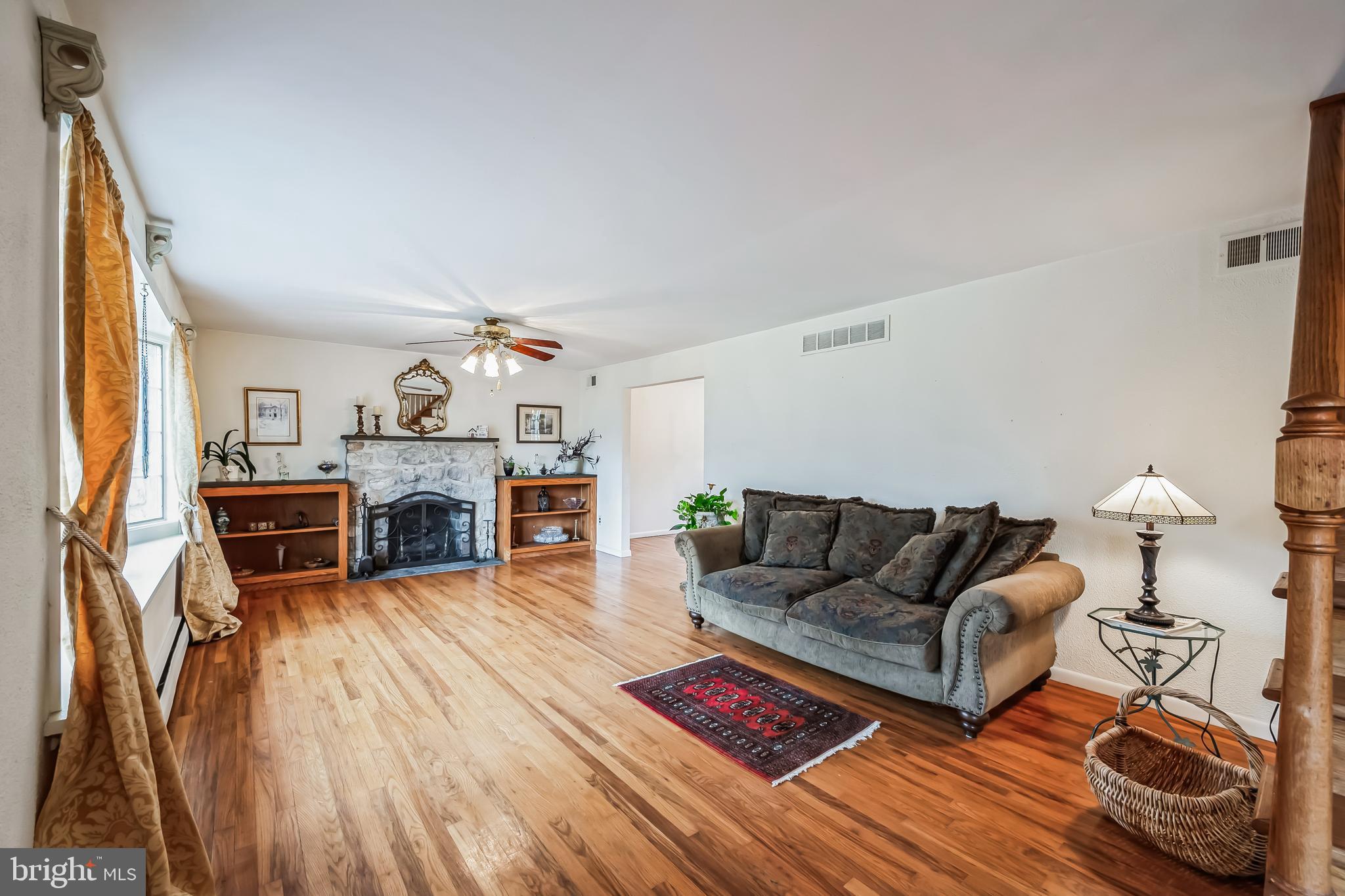 138 Stout Road Ambler, PA 19002 - Photo 6 of 35 Formal Living with wood burning fireplace