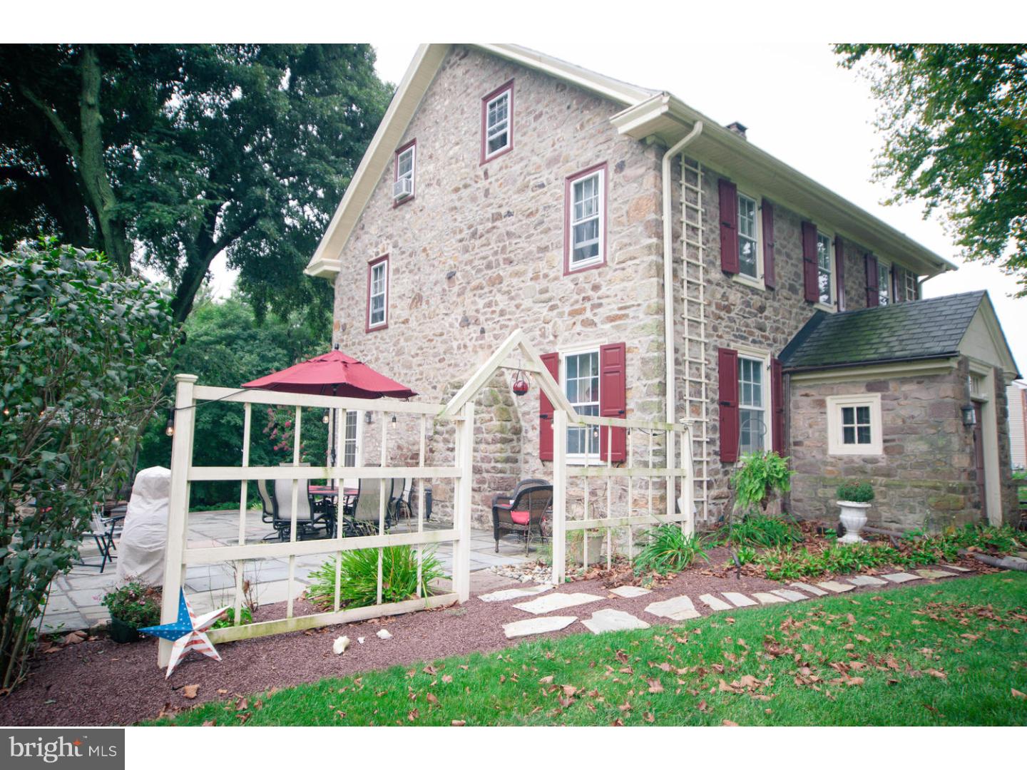 1145 Charter Road Warminster, PA 18974 - Photo 10 of 63 Side Yard with Flag Stone Patio