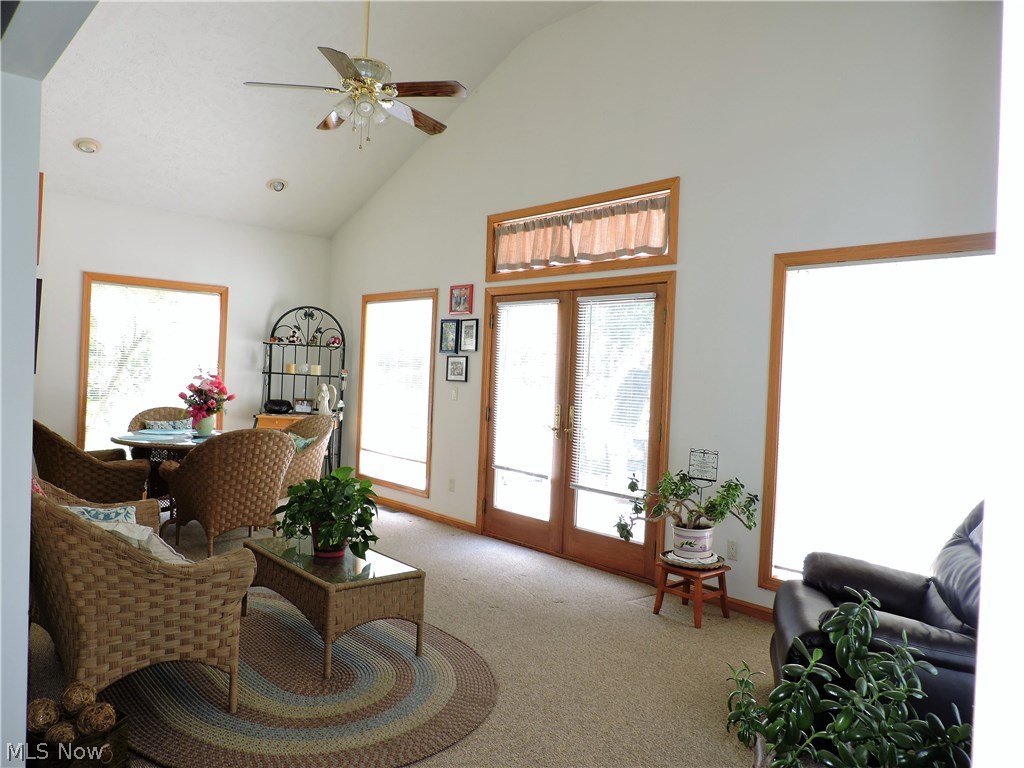 6250 Fenn Road Medina, OH 44256 - Photo 5 of 32 Sun Room with cathedral ceilings and French doors leading to the 24x16 composite deck