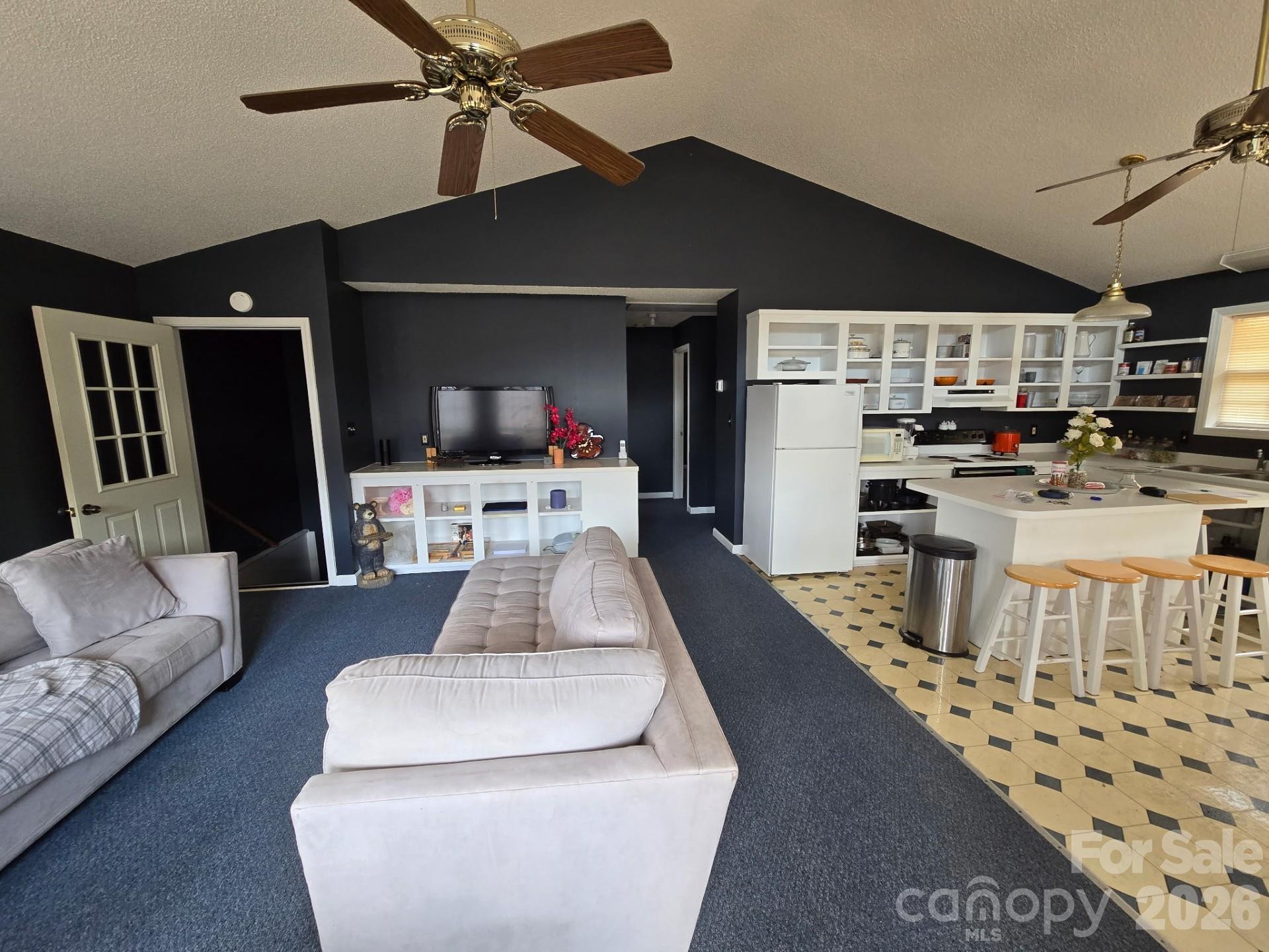 987 W Road Hot Springs, NC 28743 - Photo 4 of 10 a living room with furniture and a flat screen tv