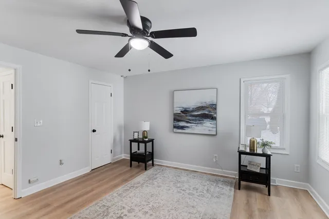 a view of road with snow