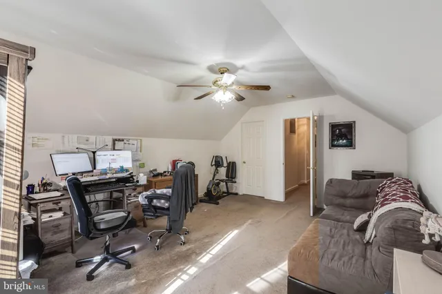 a car parked in a garage