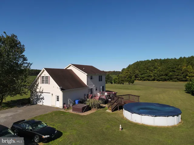 a view of a lake with houses