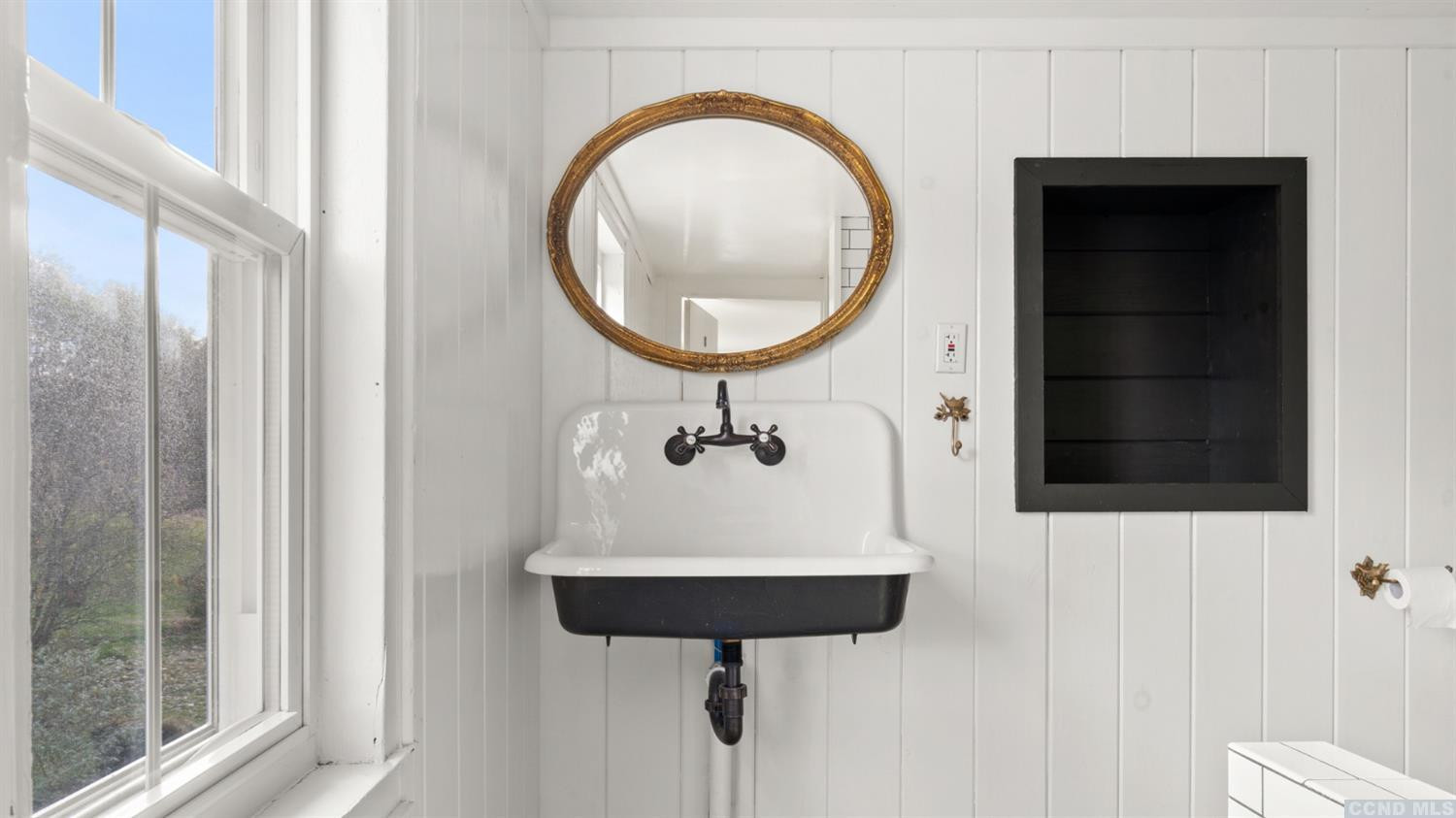 18 Old Queechy Road Canaan, NY 12029 - Photo 33 of 52 a bathroom with a sink and a mirror