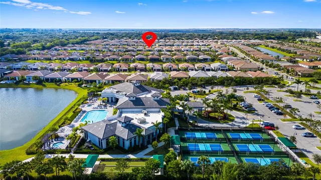 an aerial view of a city