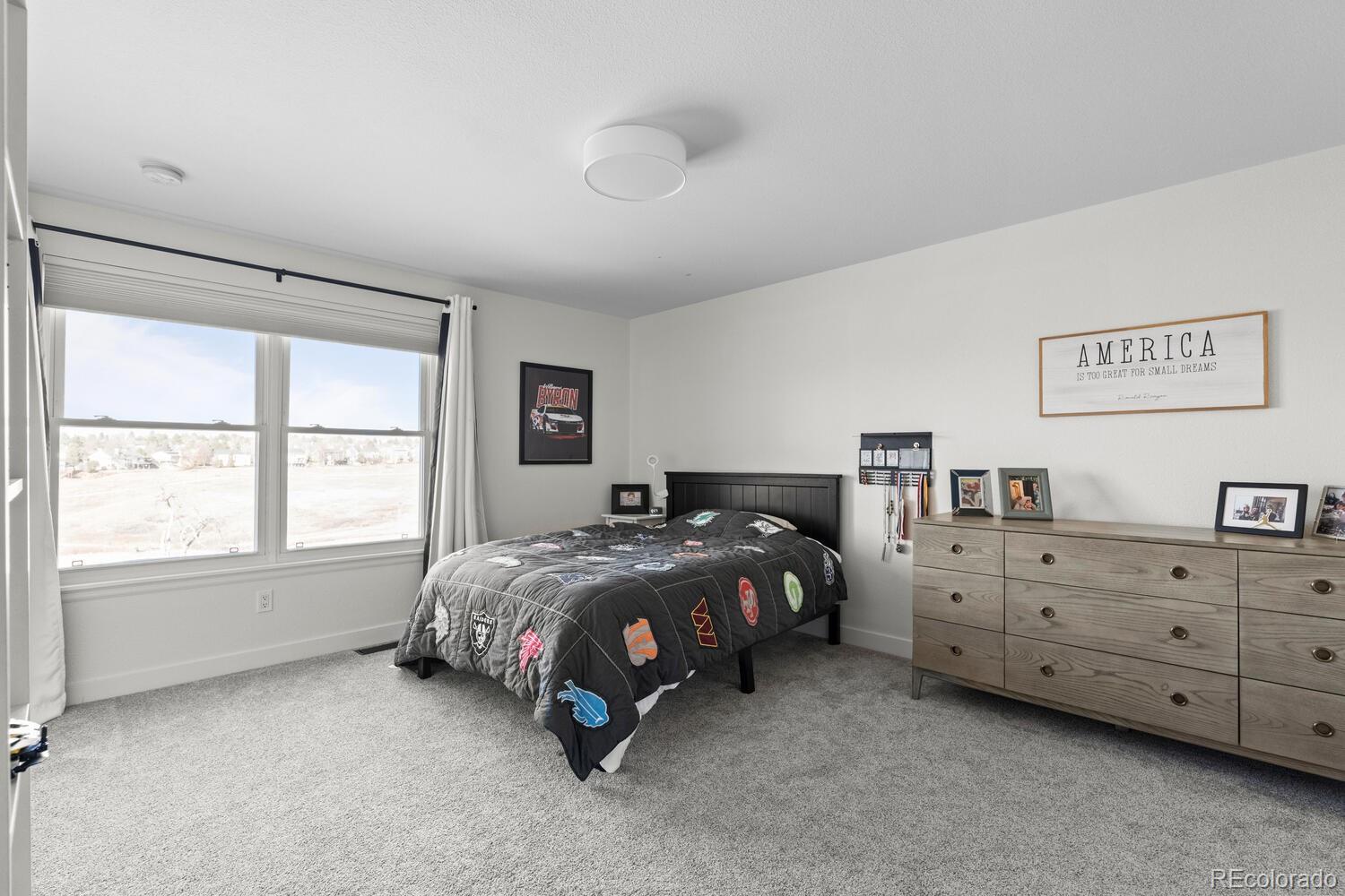 8855 South Wild Iris Run Highlands Ranch, CO 80126 - Photo 27 of 48 a bedroom with a bed and a window