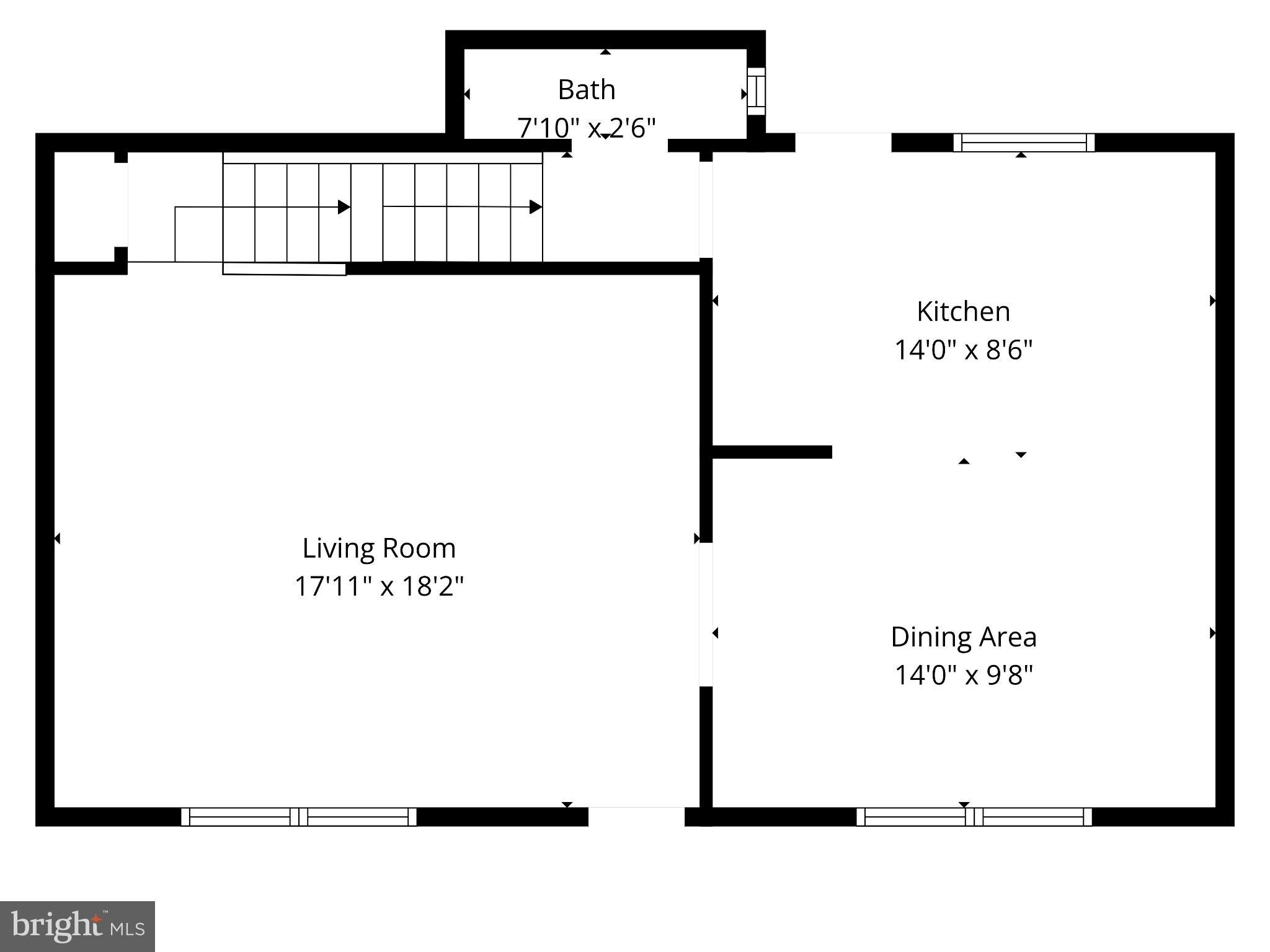 214 Waverly Road Wilmington, DE 19803 - Photo 44 of 47 First floor layout.
