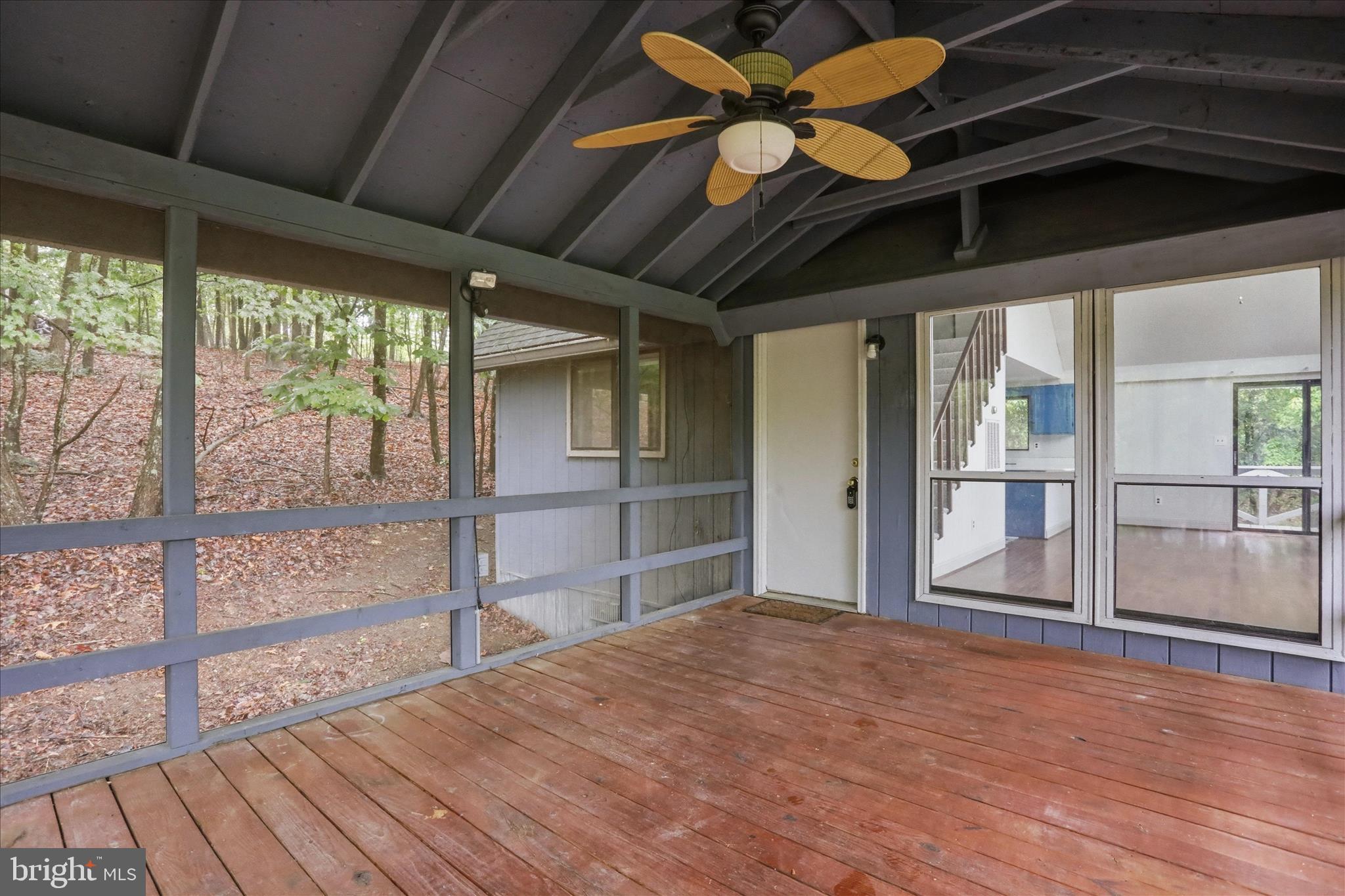 578 Walden Road Hedgesville, WV 25427 - Photo 23 of 39 a view of empty room with wooden floor and fan