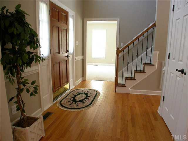 11516 John Allen Road Raleigh, NC 27614 - Photo 2 of 25 Foyer with hardwood floors. Wrought iron spindles. Foyer