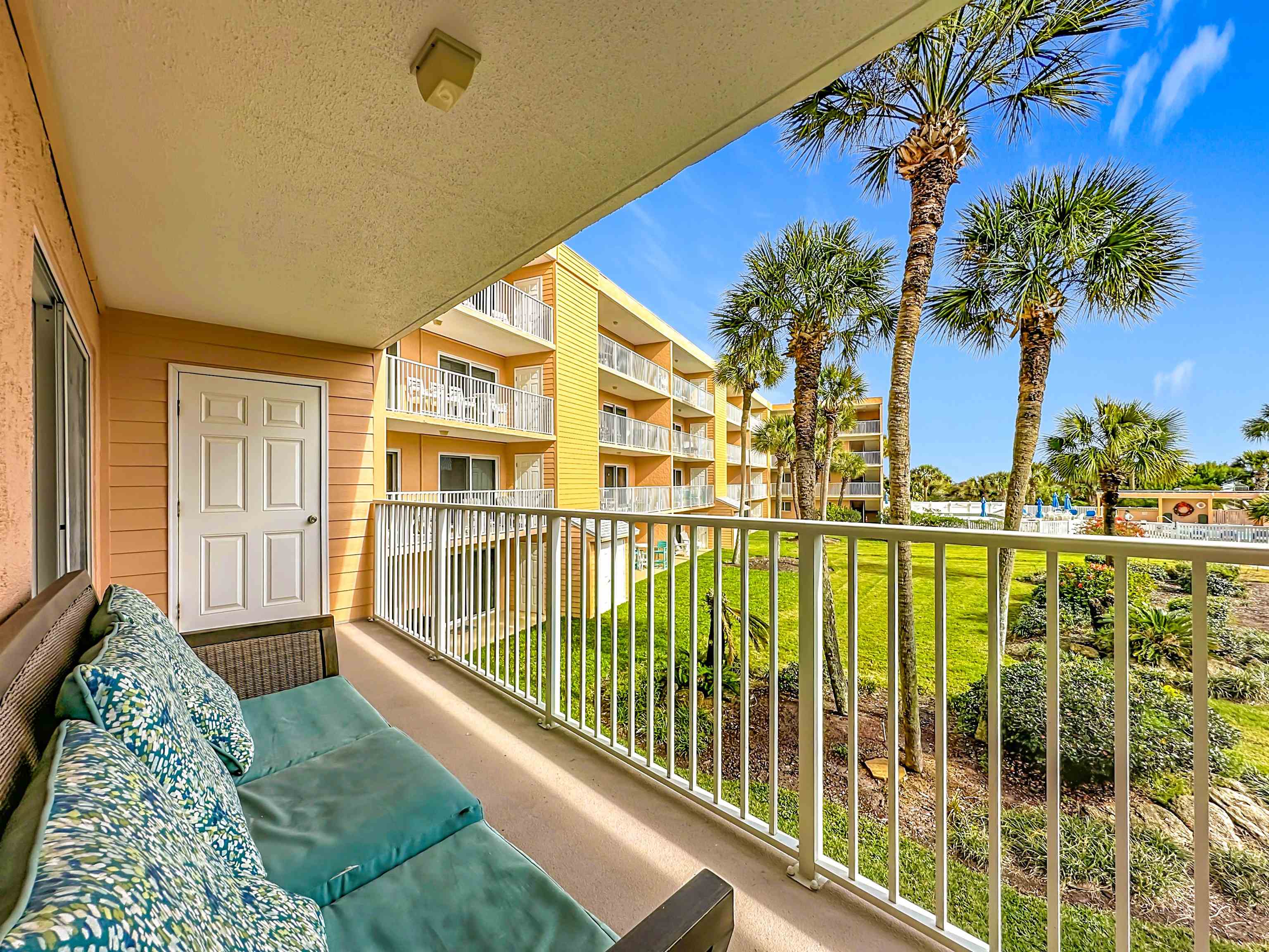 4 Ocean Trace Road, Unit 213 St. Augustine, FL 32080 - Photo 33 of 38 a view of a balcony