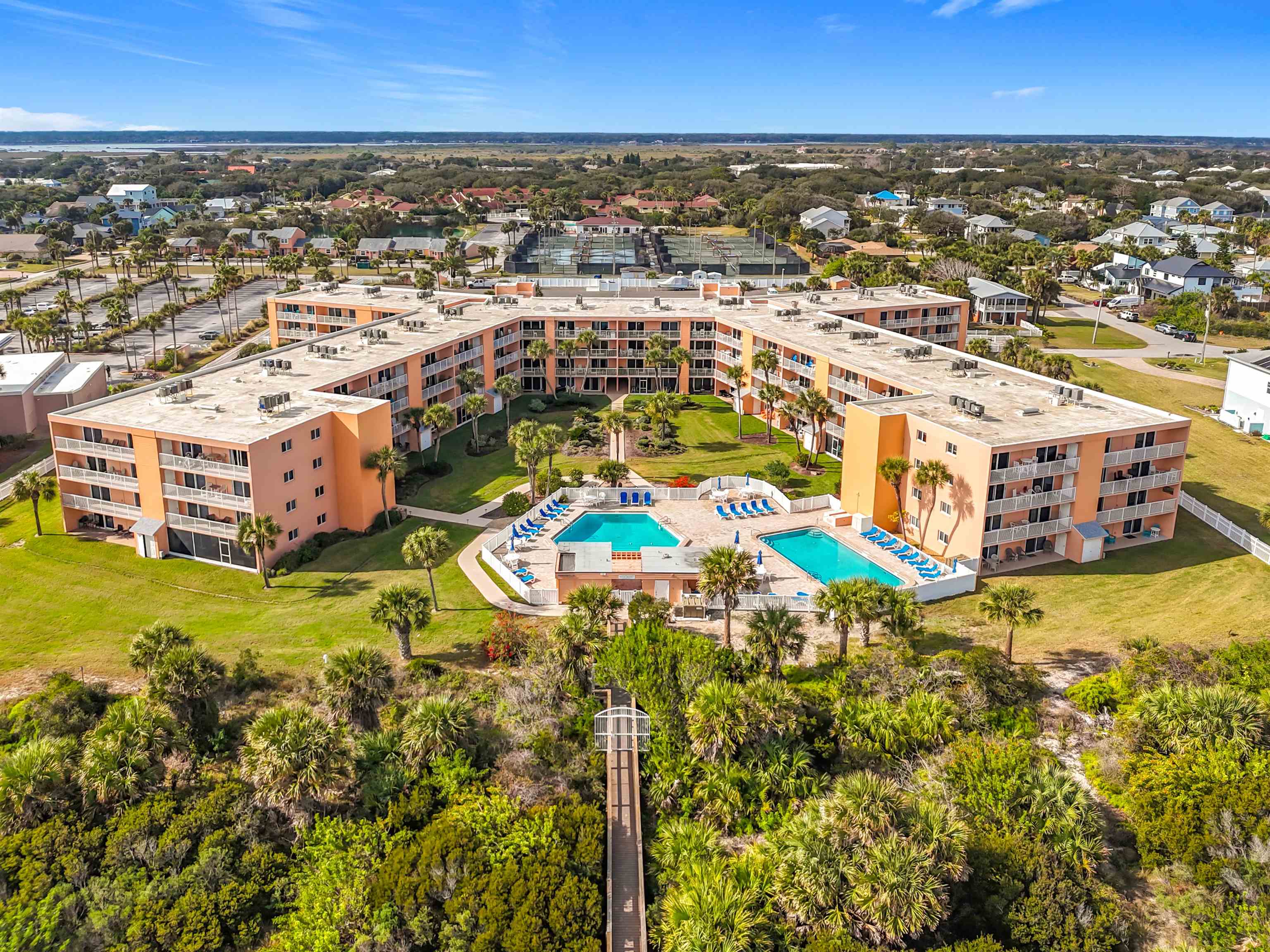 4 Ocean Trace Road, Unit 213 St. Augustine, FL 32080 - Photo 36 of 38 an aerial view of multiple house