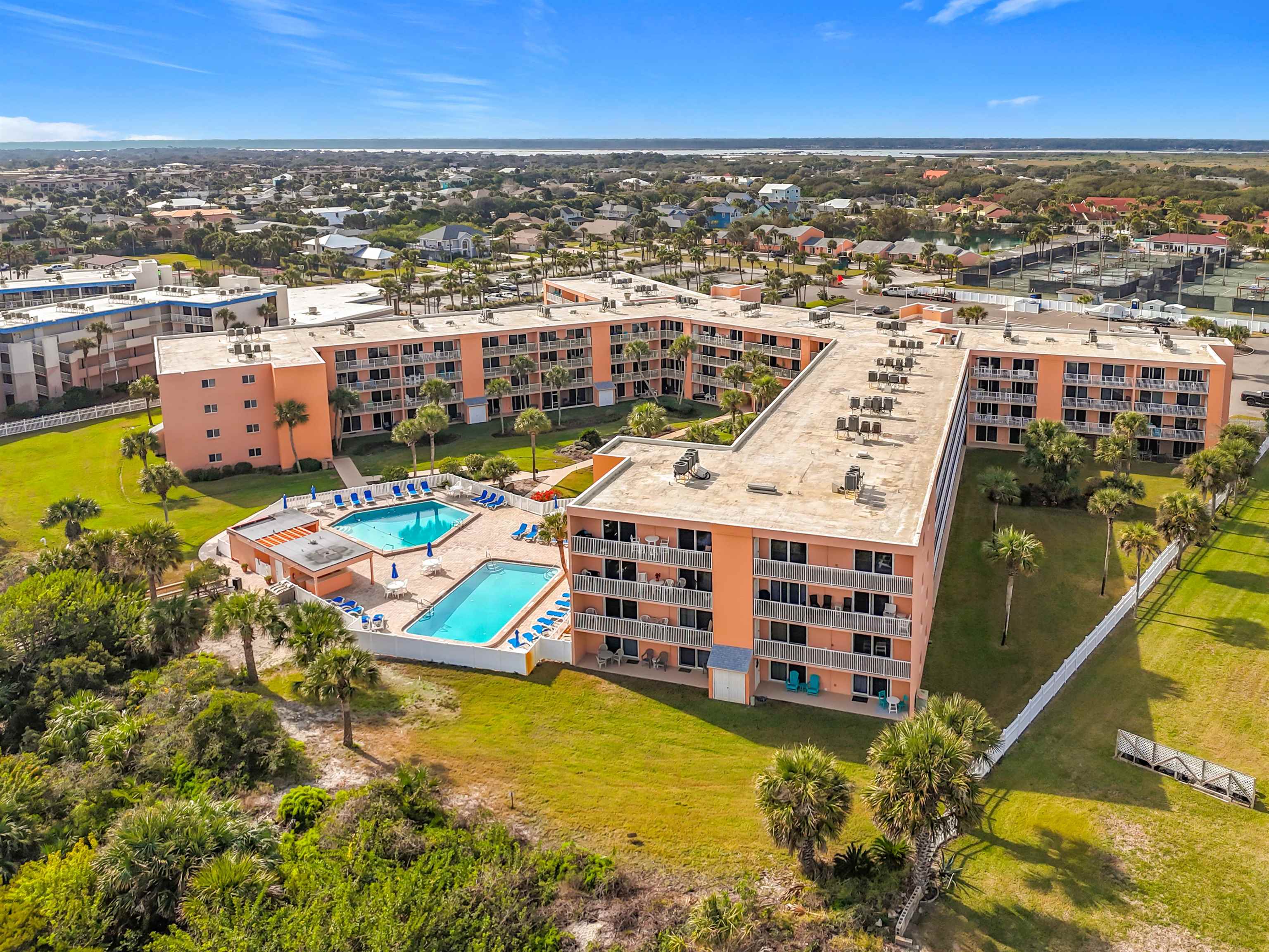 4 Ocean Trace Road, Unit 213 St. Augustine, FL 32080 - Photo 37 of 38 an aerial view of a city