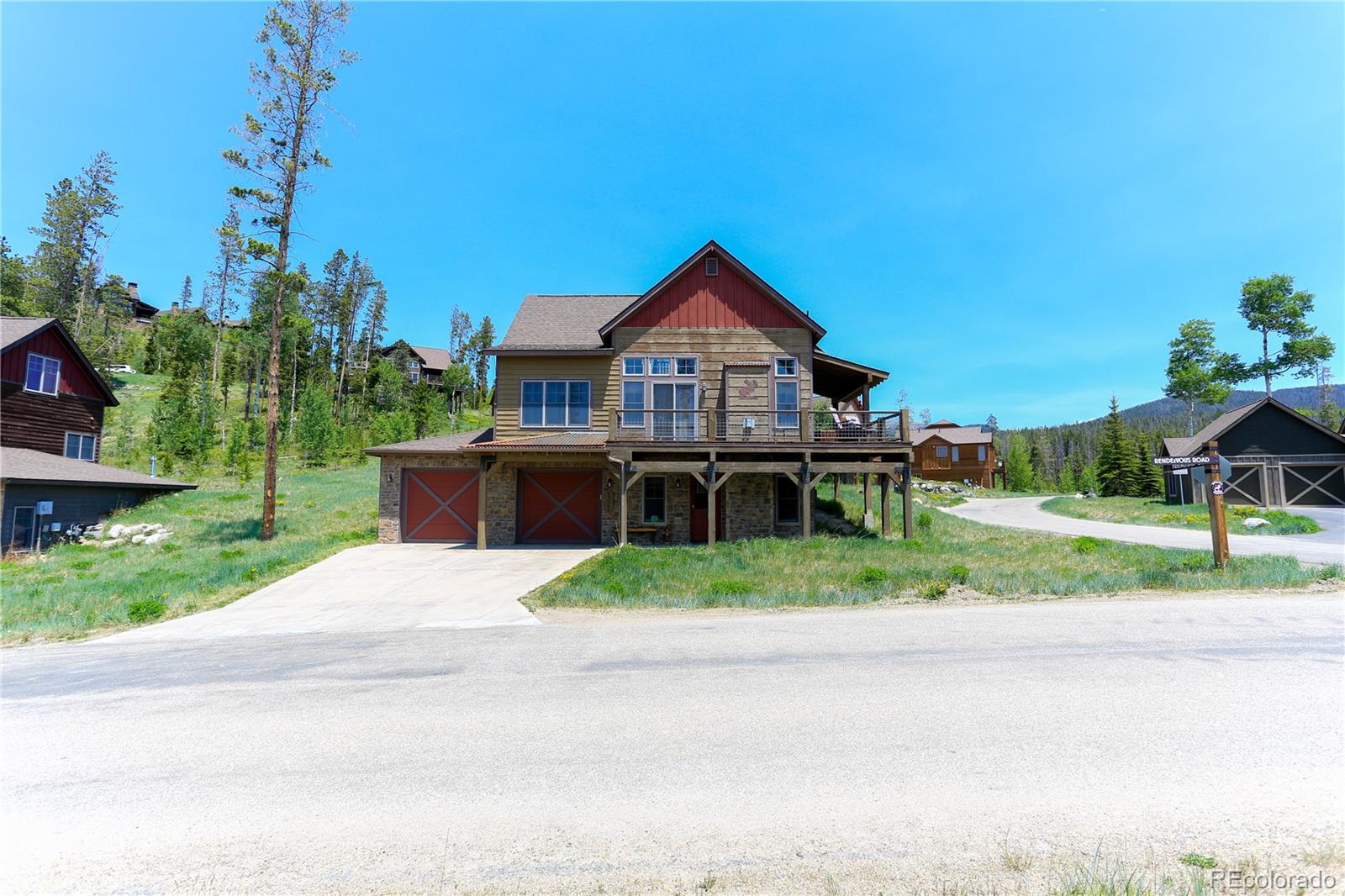 1324 Rendezvous Road Fraser, CO 80442 - Photo 4 of 36 a front view of a house with a yard and porch