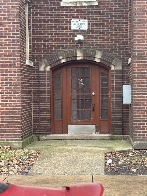 a front view of a house