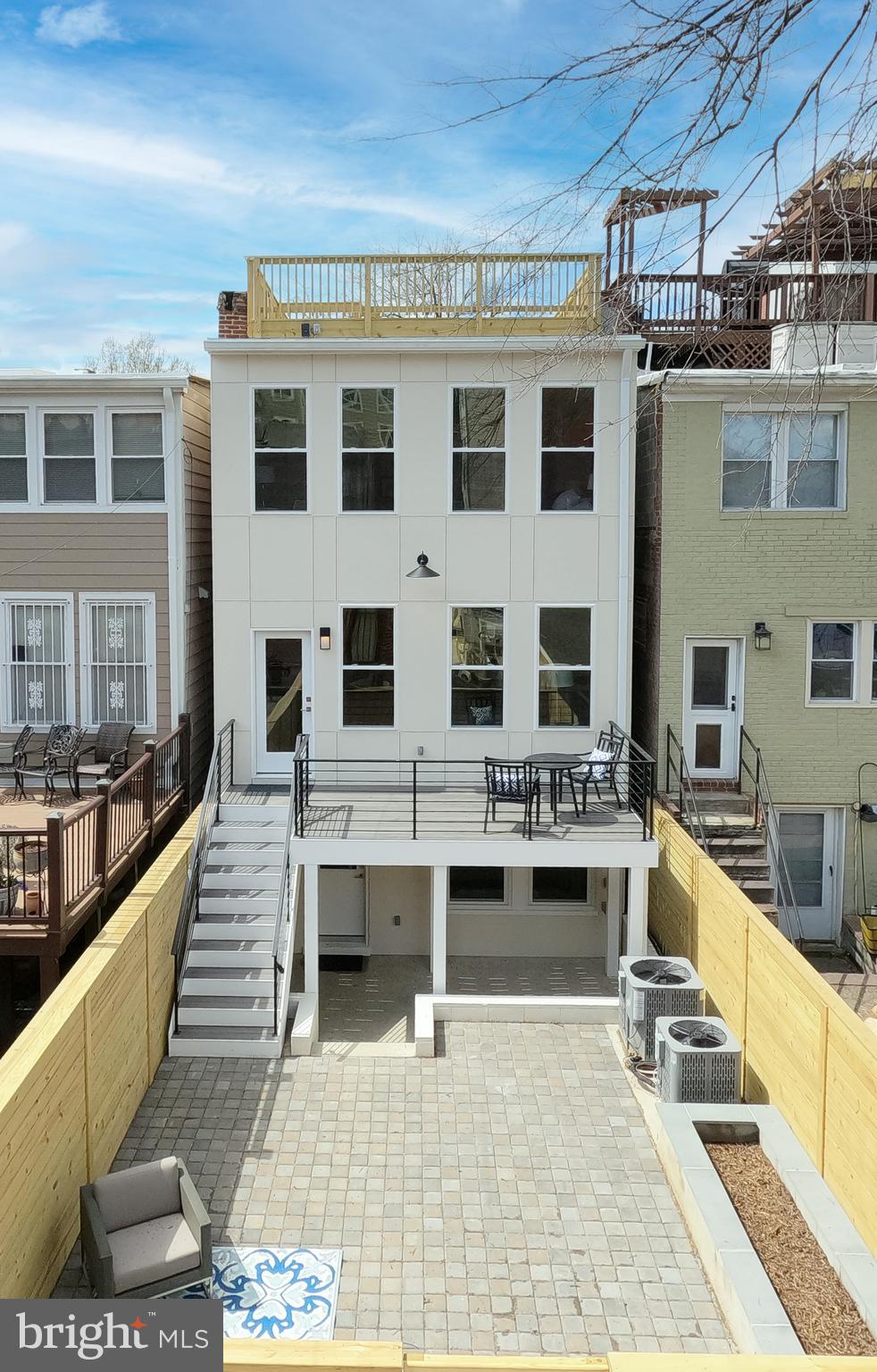 911 3rd Street Northeast Washington, DC 20002 - Photo 15 of 61 Striking rear facade, deck, patio